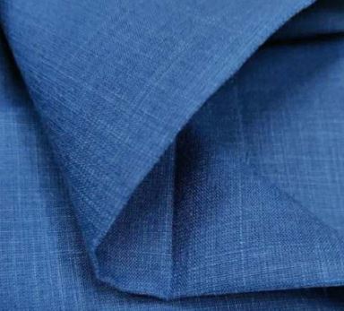 NYSARG Double Layer Thick Cotton Sofa Cover with Tassels-Navy Blue - Image 2