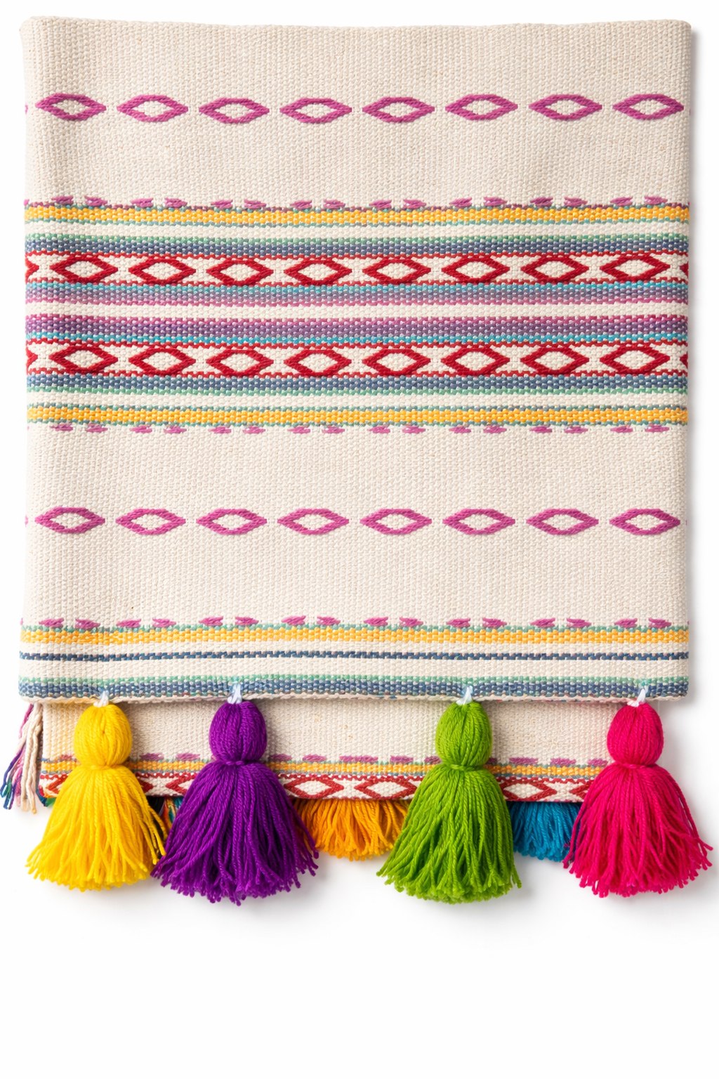 Rangrez Premium Handwoven Designer Sofa Cover with Multicolour Tassels| Thick Fabric | Stylish Sofa Cover for Modern Indian Home - Image 2