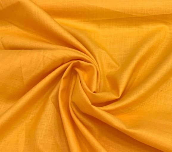 Premium Plain Sofa Cover with Multicolour Tassels| Double Layered Fabric | Stylish Sofa Cover for Modern Indian Home - Mango Yellow - Image 2